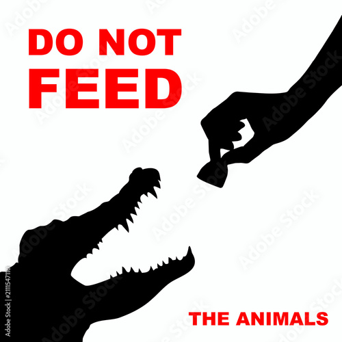 Do not feed the animals icon
