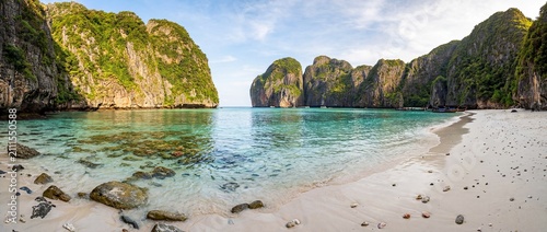 Breathtaking photorealistic coastal landscape of Maya Bay