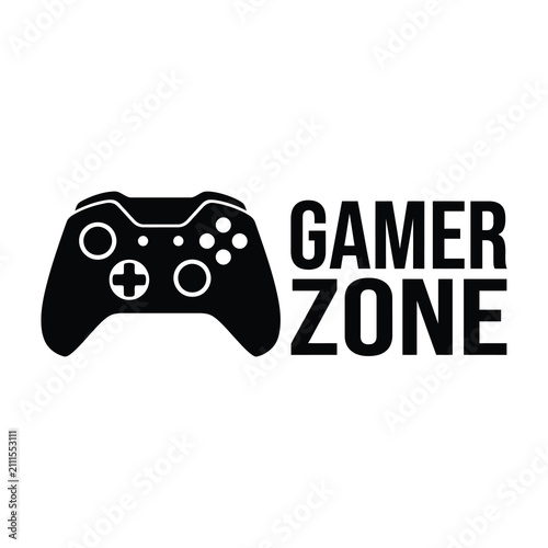 Gamer Zone logo with video game controller icon