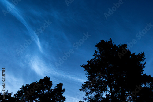 Photography Noctilucent clouds in Finland