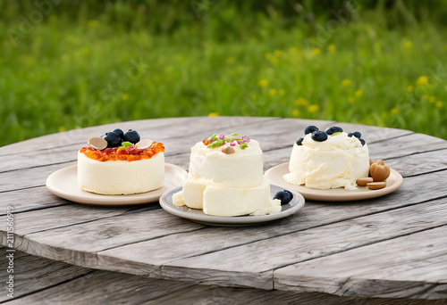 Three cream cheese servings...