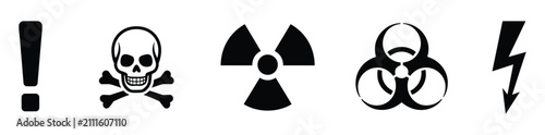 Obraz na plátne Hazard Symbols