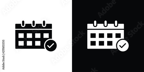 фотографія Calendar check icon simple graphics pack