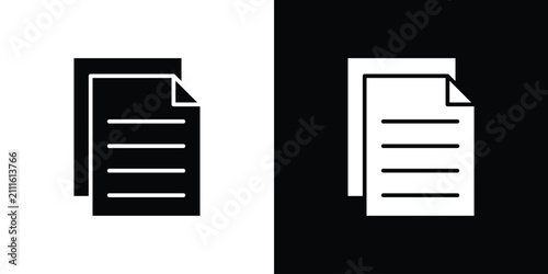 Cuadro en lienzo Duplicate icon simple graphics pack