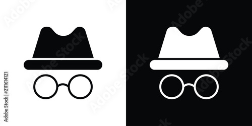 Obraz na płótnie Incognito icon simple graphics pack