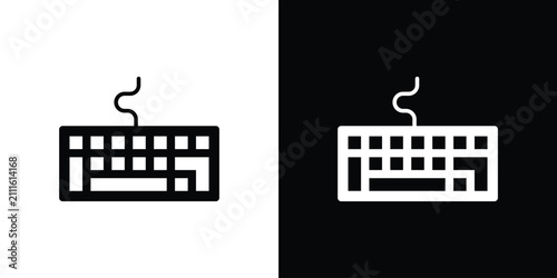 Fotografía Keyboard icon simple graphics pack