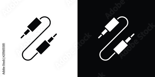 Photography Audio Cable icon minimal elements kit