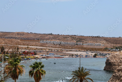 Obraz na plátně Colorado River And Bullhead Cityscape 3