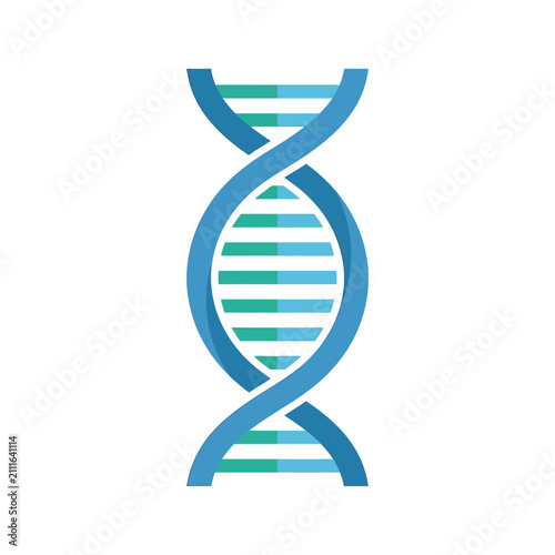 DNA Double Helix Genetic Structure Symbol.