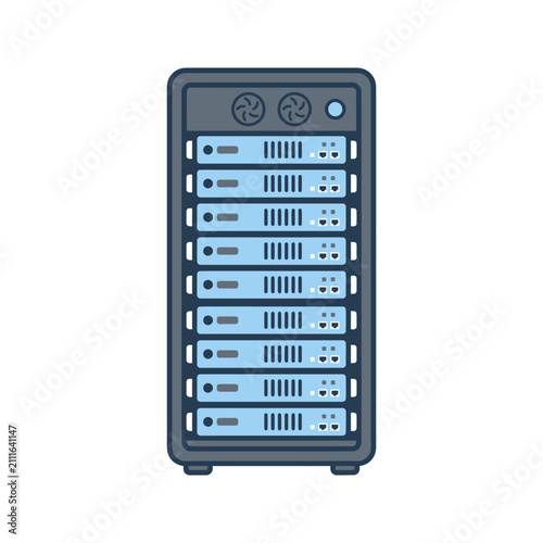 Modern server computer hardware technology.