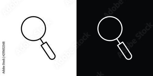 Research icon line artwork series. EPS10