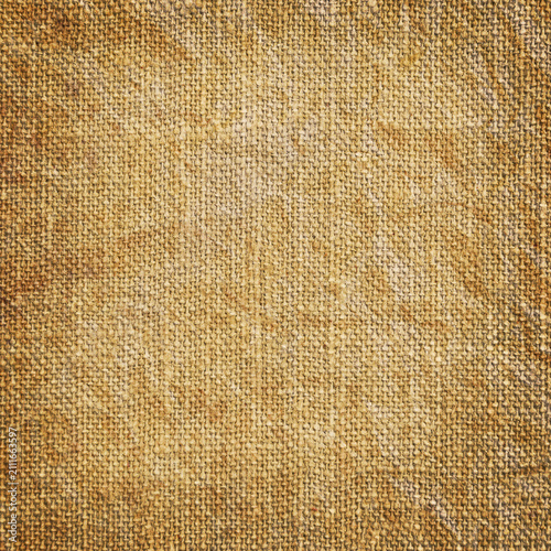 Old burlap fabric texture background