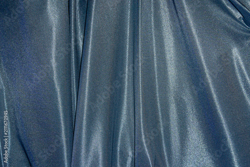 Wrinkle Grey Satin Fabric Texture Background Luxury Textile Surface