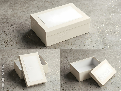 Luxury Rigid Box Packaging Mockup Set for Premium Product Branding