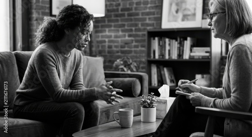 Therapy Session Mental Health Support Counseling Private Conversation
