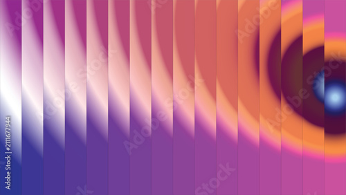 Foto Abstract radial gradient background with vibrant colors and concentric ring patterns, modern design