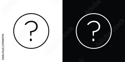 Foto Interrogation icon simple illustrations collection