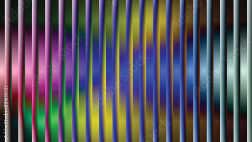 Abstract Multicolor Geometric Vertical Pillars with Soft Gradient Flow Background