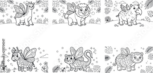 Cute holiday themed underwater and animal coloring pages for kids fun activities