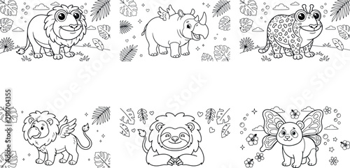 Cute holiday themed underwater and animal coloring pages for kids fun activities