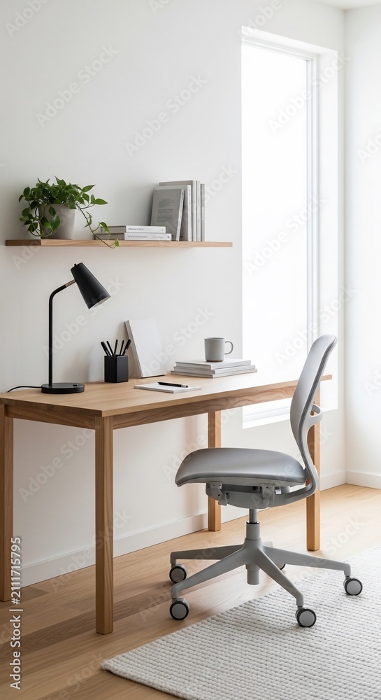 Fototapeta premium Sunlit sanctuary for focused thought.