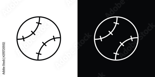 Foto Baseball icon simple illustrations collection