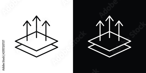 Bild auf Leinwand Breathable icon simple illustrations collection