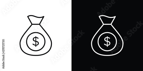 Fixed deposit icon simple illustrations collection