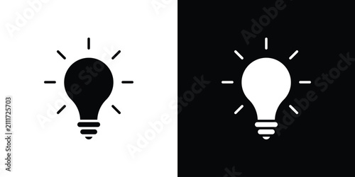 Cuadro en lienzo Idea icon simple graphics set