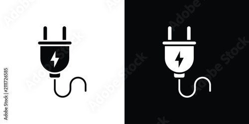 Foto Plug icon simple graphics set