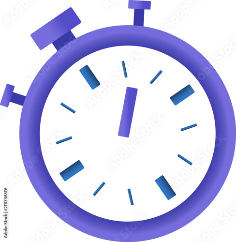 Obraz na plátně Manual stopwatch clicker icon