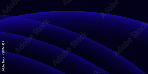 Dynamic abstract blue wave lines on dark background.