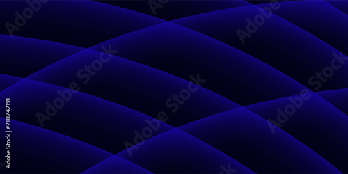 Dynamic abstract blue wave lines on dark background.
