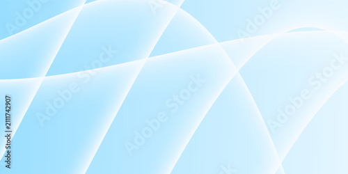 Abstract white wavy glowing lines on a blue background. Futuristic digital high-technology pattern. Health Care concept.
