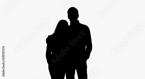 Couple Embracing Intimate Moment.