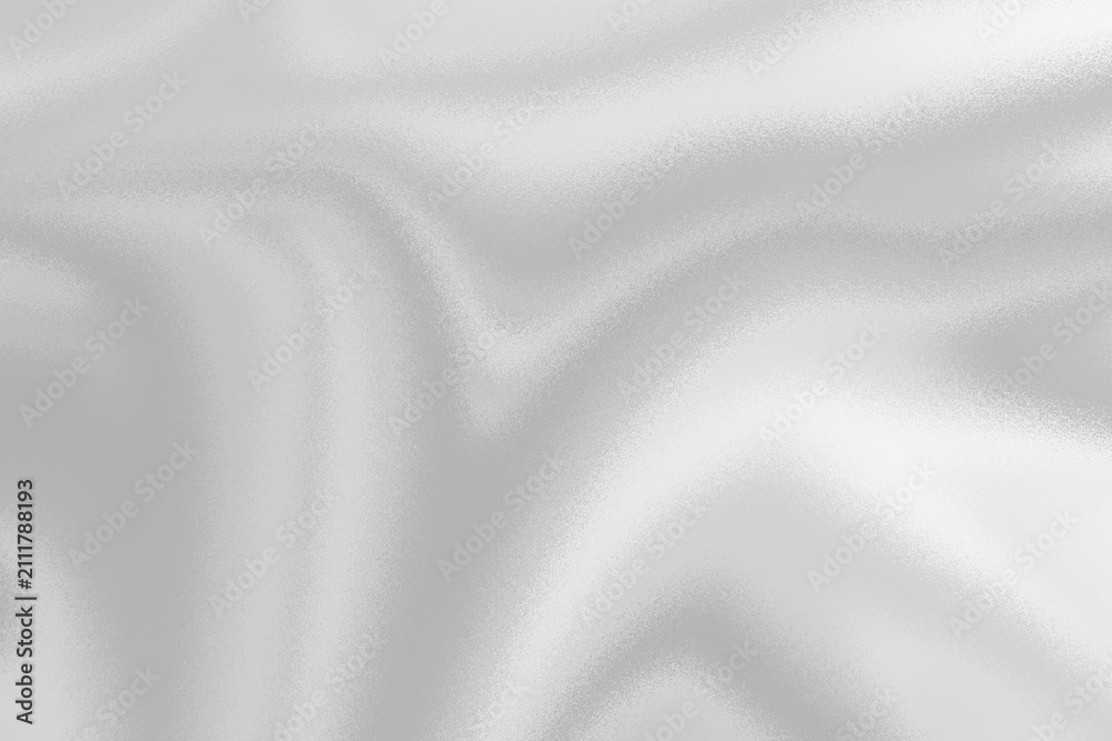 Fototapeta premium Elegant White Silk Satin Fabric Background with Smooth Flowing Waves, Luxury Textile Texture, Soft Drapery Surface and Shiny Fashion Material Design for Elegant Decorative Backdrop