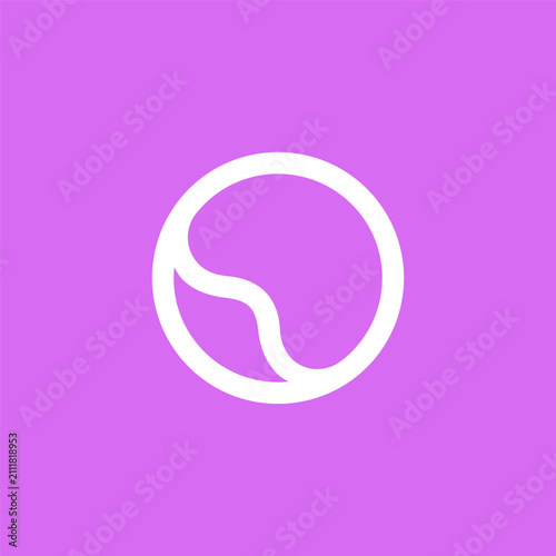 Geometric minimal bold logo design inspiration. Circular simplicity design inspiration.