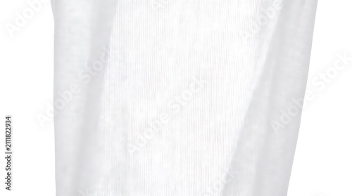 Clear glass tumbler with smooth surface and subtle texture