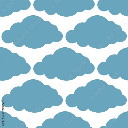 seamless pattern with clouds 구름 패턴