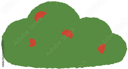 illustration of apple 열매수풀