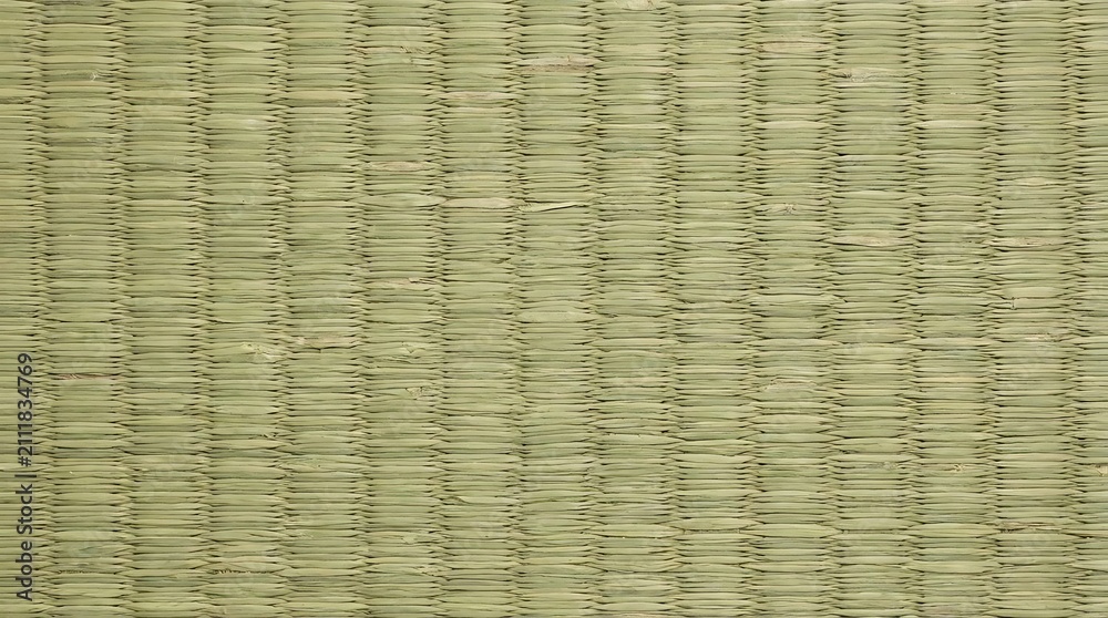 Obraz premium Woven natural fiber mat texture close up neutral background