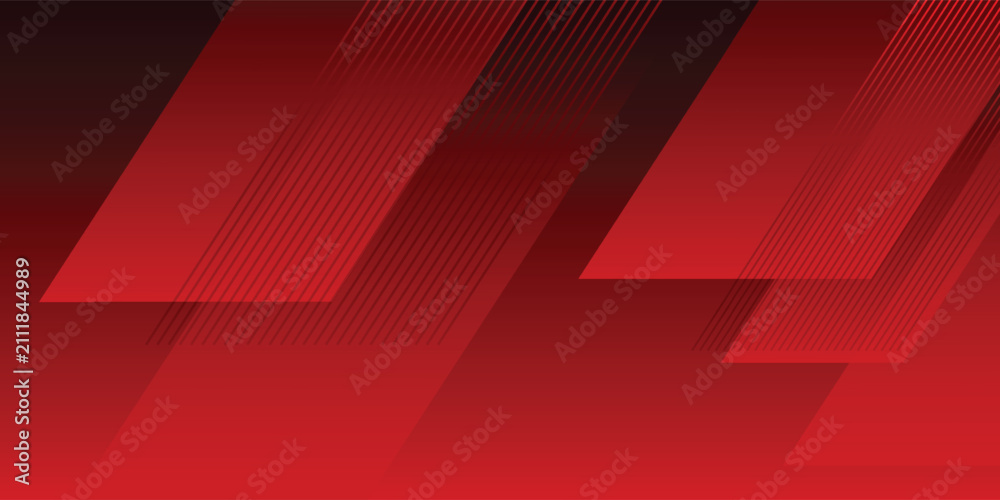 Fototapeta premium Abstract dark red geometric diagonal lines background. Modern futuristic speed stripe pattern for sports, racing, and gaming banners.