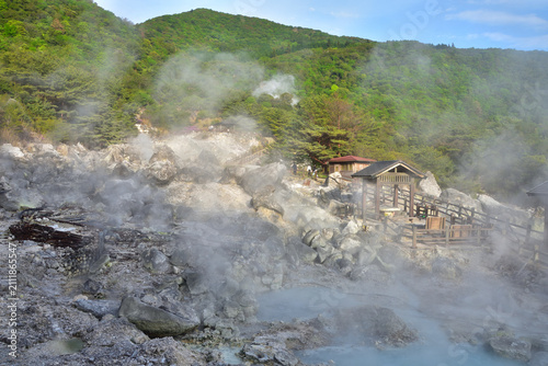 長崎　雲仙温泉の雲仙地獄
