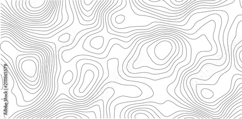 Topographic Background. Abstract wavy and curved lines background. Abstract pattern with Lines. Background of the Topographic Map. Abstract geometric topographic contour map background Free Vector	