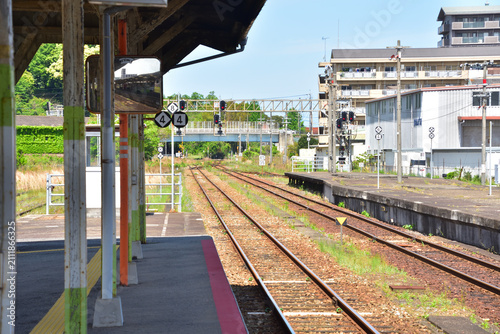 島根　JR山陰本線益田駅構内