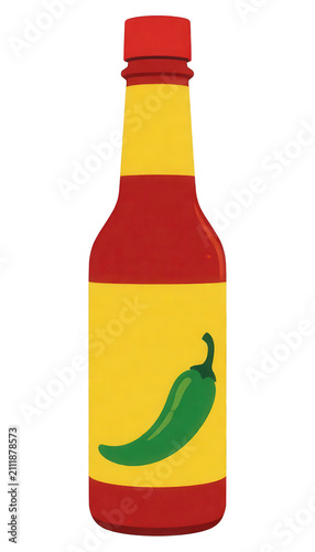 Red Hot Sauce Bottle Transparent Background