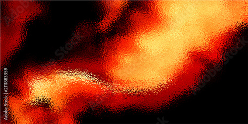 Canvas-taulu Abstract fiery inferno blaze with intense amber and scarlet hues against a deep