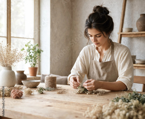 Person Enjoying Creative Hands On Hobby and Analog Lifestyle