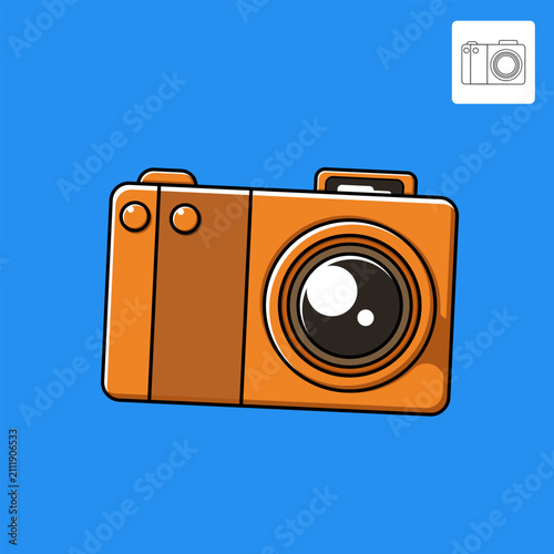 Graphic Camera Vector Illustration For Your Design