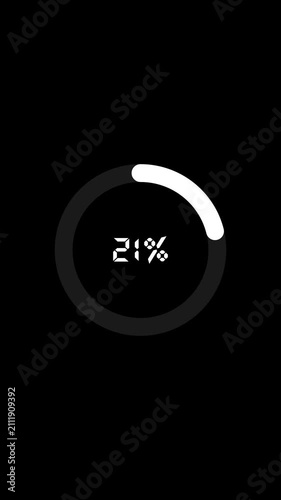 Circular progress indicators register advanced machine downloads at sixty-two percent Crisp vector loops structure automated system diagnostics Numeric rings load